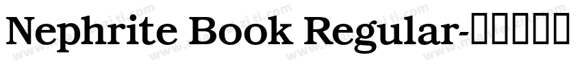 Nephrite Book Regular字体转换